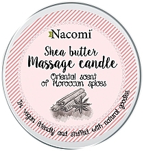 Fragrances, Perfumes, Cosmetics Massage Candle "Oriental Scent of Moroccan Spices" - Nacomi Shea Butter Massage Candle Oriental Scent Of Moroccan Spices