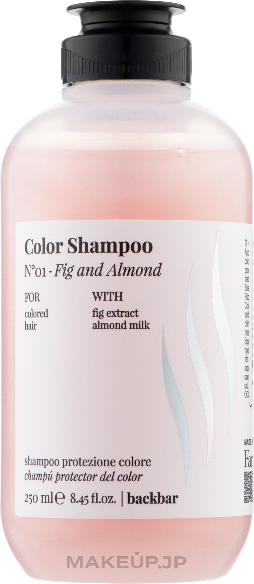 Colored Hair Shampoo 'Fig and Almond' - FarmaVita Back Bar No1 Color Shampoo Fig and Almond — photo 250 ml