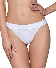 Fragrances, Perfumes, Cosmetics Cotton Tanga Panties with Wide Elastic Band PS015, white - Passion