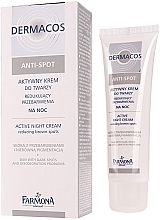 Fragrances, Perfumes, Cosmetics Anti-Pigmentation Night Face Cream - Farmona Dermacos Anti-Spot Active Night Cream 