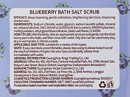 Sea Salt & Blueberry Body Scrub - Sersanlove Blueberry Fresh Bath Salt — photo N2