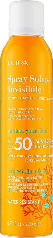 Body Sun Gel - Pupa Spray Solare Invisibile SPF 50 — photo N1