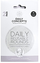 Face Cleansing Cotton Sponges - Daily Concepts Daily Reusable Cotton Rounds — photo N1