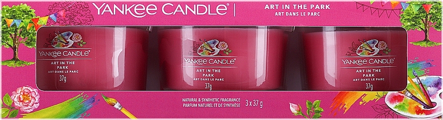 Set - Yankee Candle Singnature Art in the Park (3xcandle/37g) — photo N1