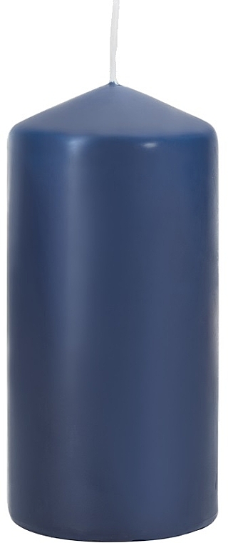 Cylindrical Candle 60x120 mm, blue - Bispol — photo N1