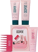Fragrances, Perfumes, Cosmetics Set - Coco & Eve Travel Hair Kit (h/mask/2x60ml + h/scrub/50ml + comb/1pcs)