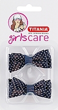 Fragrances, Perfumes, Cosmetics Terry Hair Tie, blue, 6 cm, 2 pcs - Titania