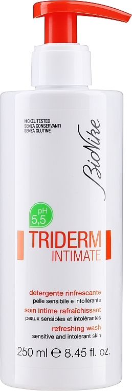 Intimate Wash Gel - BioNike Triderm Intimate Refreshing Wash pH 5.5 — photo N1