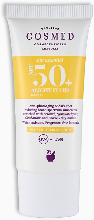 Anti-Dark Spot Fluid Sunscreen - Cosmed Sun Essential Alight Fluid SPF50 — photo N1