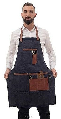 Professional Eco-Leather Hairdressing Apron - Muster — photo N1