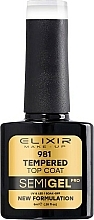 Fragrances, Perfumes, Cosmetics Top Coat - Elixir Semi Gel 981 Tempered Top Coat