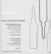 Anti Hair Loss Ampoule - Medavita Lotion Concentree Ampoules For Men — photo N1