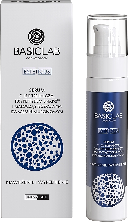 Specialized Serum with 15% Trehalose, 10% SNAP-8 Peptide & Low Molecular Weight Hyaluronic Acid - BasicLab Dermocosmetics Esteticus — photo N1