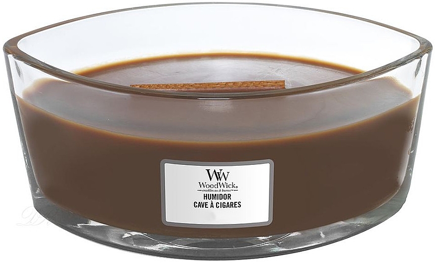 Scented Candle in Glass - WoodWick Humidor Ellipse Scented Candle — photo N2