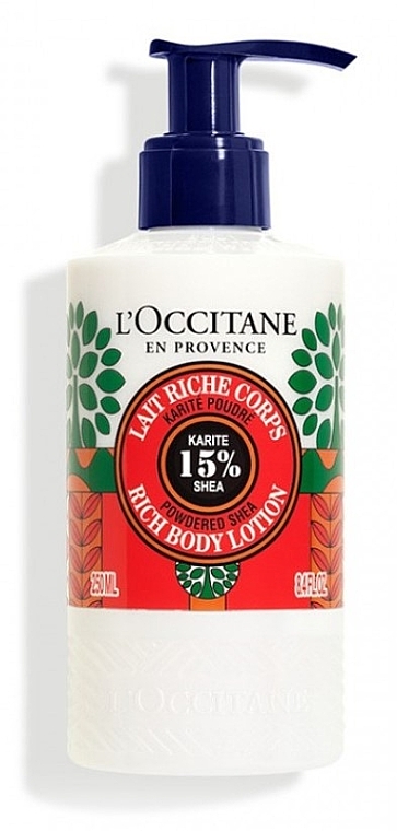 Rich Body Lotion - L'Occitane Powdered Shea 15% Shea Rich Body Lotion — photo N1