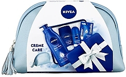 Fragrances, Perfumes, Cosmetics Set - NIVEA Creme Care 2018 (deo/50ml + sh/gel/250ml + b/milk/400ml + lipstik/4.8g + pouch)