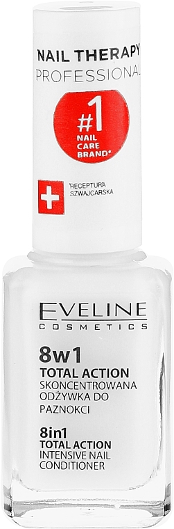 Nail Repairer 8in1 - Eveline Cosmetics Nail Therapy Total Action 8 in 1 — photo N2