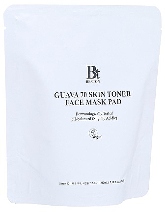 Soothing Face Toner Pads - Benton Guava 70 Skin Toner Face Mask Pad Refill (refill) — photo N1