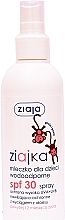 Fragrances, Perfumes, Cosmetics Waterproof Body Milk Spray for Kids - Ziaja Ziajka Body Milk Spray for Kids spf 30