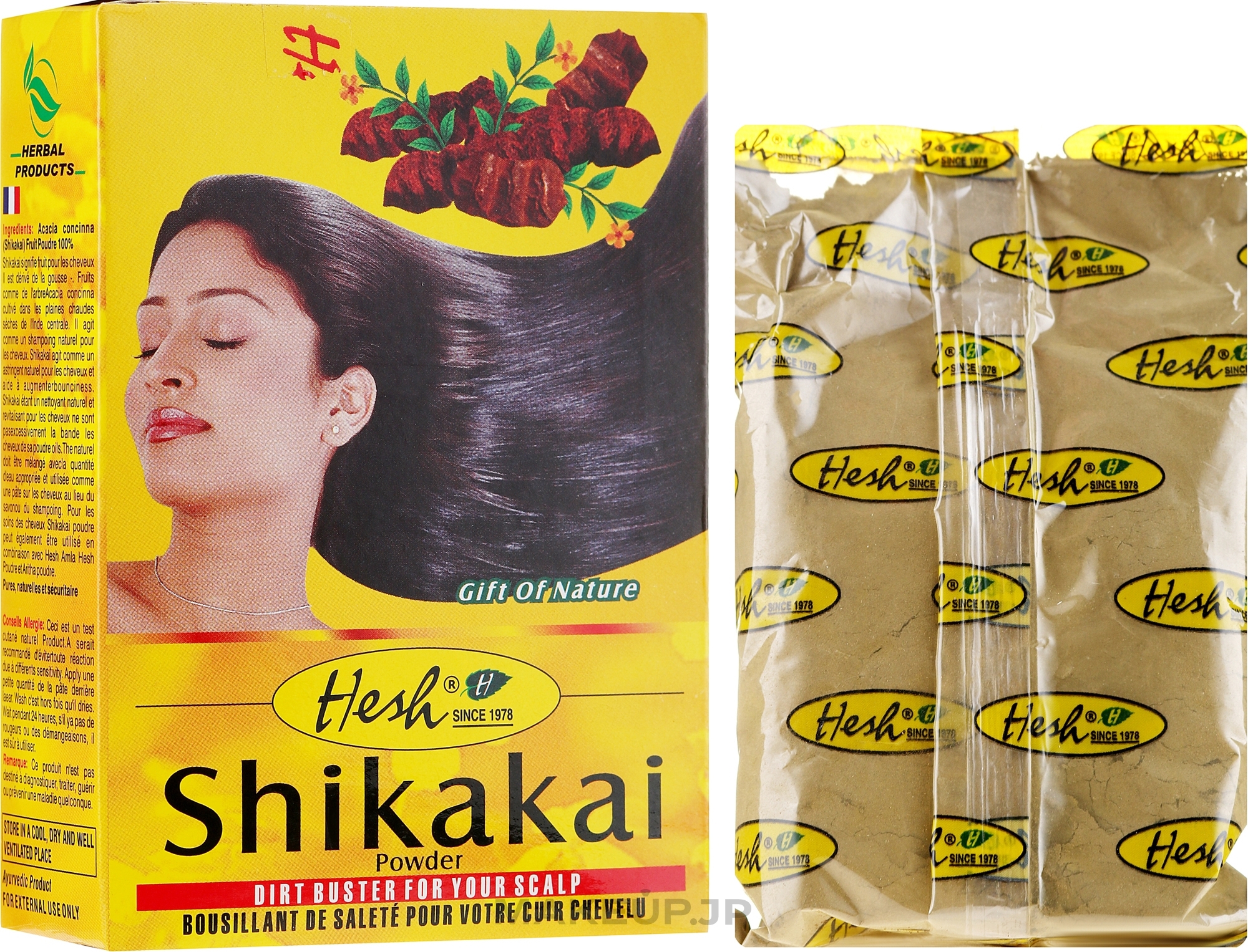 Hair Powder "Shikakai" - Hesh Shikakai Powder — photo 100 g