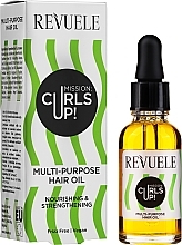 Multifunctional Hair Oil - Revuele Mission: Curls Up! Multi-Purpose Hair Oil — photo N2