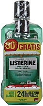 Fragrances, Perfumes, Cosmetics Set - Listerine Teeth & Gum Defense (mouthwash/500ml + mouthwash/250ml)