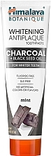 Whitening Charcoal & Black Cumin Oil Toothpaste - Himalaya Herbals Botanique Charcoal & Black Seed Oil Whitening Antiplaque Toothpaste — photo N1