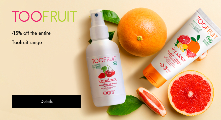 -15% off the entire Toofruit range. Prices on the site already include a discount.