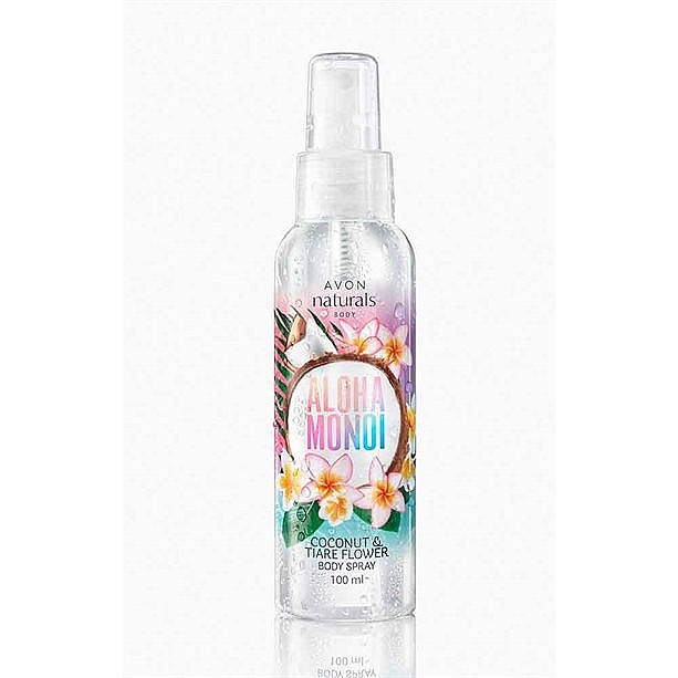 Body Spray "Aloha Monoi' - Avon Naturals Aloha Monoi Scented Spritz — photo N1