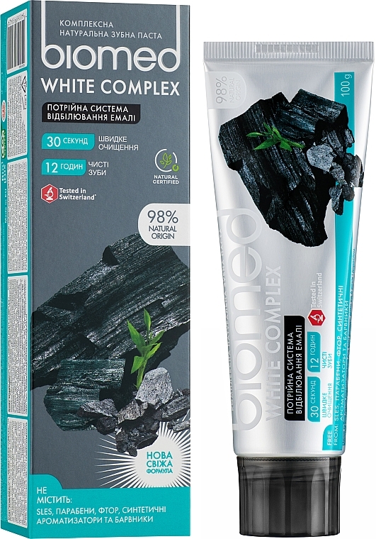 Toothpaste "Triple Enamel Whitening System" - Biomed White Complex — photo N1