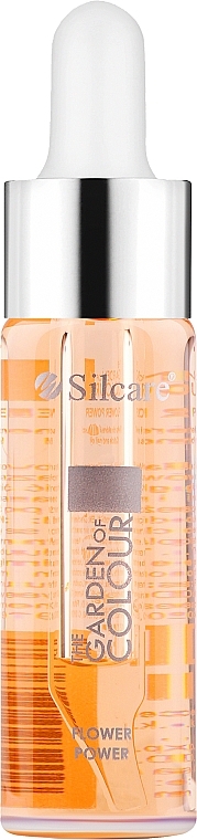 Nail & Cuticle Oil with Pipette - Silcare Garden of Colour Cuticle Oil Flower Power — photo N1