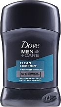 Deodorant-Stick "Extra Protection and Care. No White Traces" - Dove Men+ Care Clean Comfort Antiperspirant Deodorant Stick — photo N1