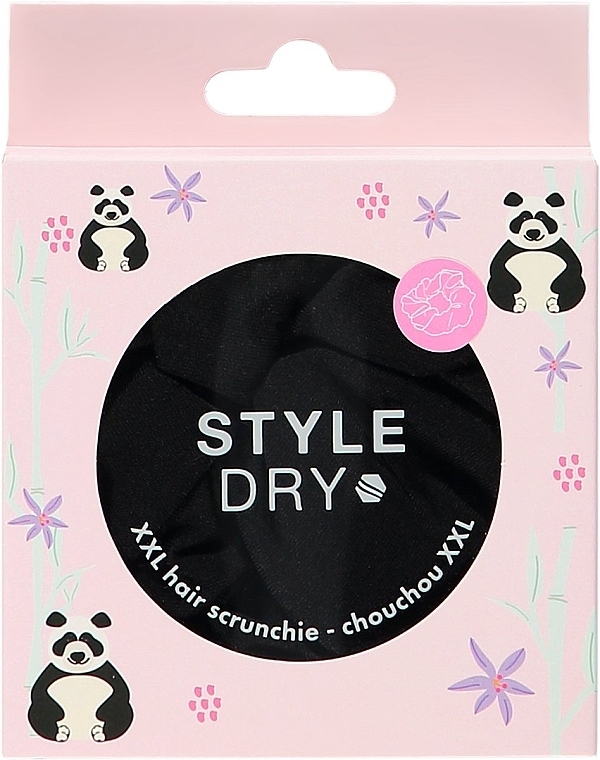 Hair Tie, black - Styledry XXL Scrunchie After Dark — photo N2