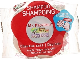 Fragrances, Perfumes, Cosmetics Solid Bio Shampoo for Dry Hair "Red Clay" - Ma Provence Shampoo