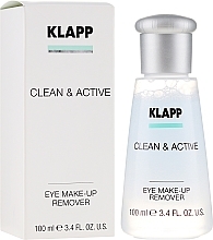 Fragrances, Perfumes, Cosmetics Eye Makeup Remover - Klapp Clean & Active Eye Make-up Remover