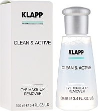 Eye Makeup Remover - Klapp Clean & Active Eye Make-up Remover — photo N1