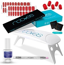 Nail Set - Nooves Starter Kit Beauty Red Pack Crimson Red & Piccante — photo N1