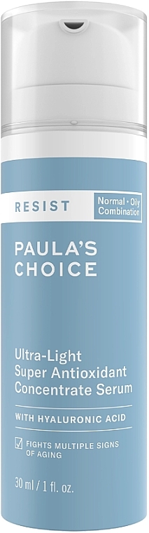 アンチオキシダント・フェイスセラム - Paula's Choice Resist Ultra-Light Super Antioxidant Concentrate Serum	 — photo N1