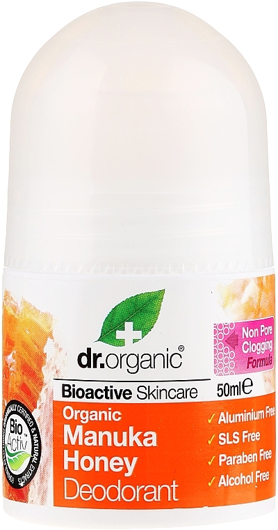 Deodorant "Manuka Honey" - Dr. Organic Bioactive Skincare Manuka Honey Deodorant  — photo N1