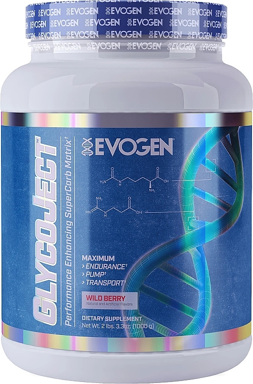 Dietary Supplement Powder with Wild Berry Flavor - Evogen GlycoJect Wild Berry — photo N1