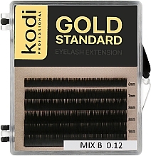 Fragrances, Perfumes, Cosmetics Gold Standard B 0.12 False Eyelashes (6 rows: 6/9) - Kodi Professional