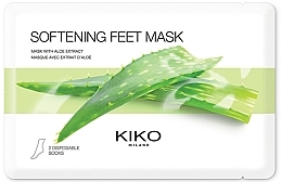 Fragrances, Perfumes, Cosmetics Aloe Foot Sheet Mask - Kiko Milano Softening Feet Mask