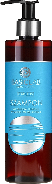 Oily Hair Shampoo - BasicLab Dermocosmetics Capillus Shampoo For Greasy Hair — photo N2