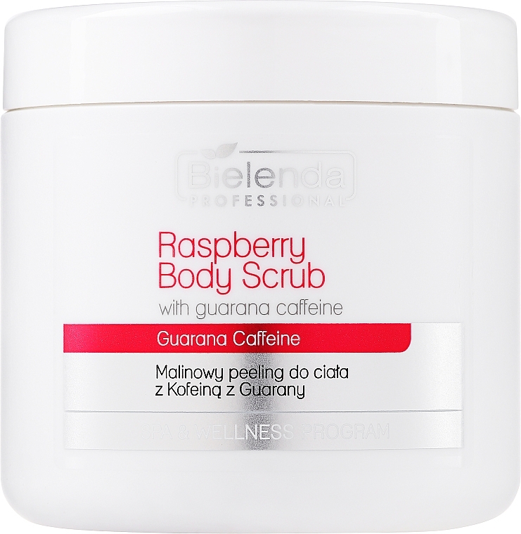 Raspberry Guarana Bio-Caffeine Body Scrub - Bielenda Professional Spa & Wellness Program Raspberry Body Scrub With Guarany Bio-Caffeine — photo N1