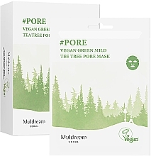 Sheet Mask for Oily & Combination Skin - Muldream Vegan Green Mild Tee Tree Pore Mask — photo N6