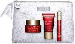 Fragrances, Perfumes, Cosmetics Set - Clarins Super Restorative (cr/50ml + cr/15ml + serum/15ml + bag/1pcs)