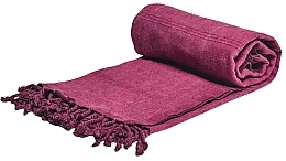 Hammam Towel, burgundy - Yeye Stone Wash  — photo N1