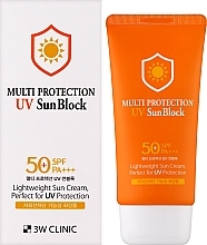 Sunscreen - 3W Clinic Multi protection UV Sun Block SPF 50 — photo N2