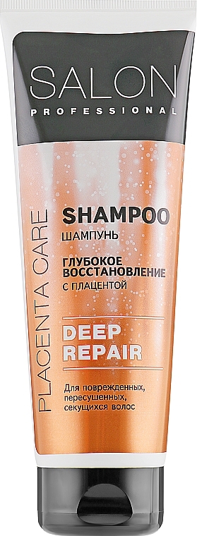 Shampoo for All Hair Types, with placenta - Salon Professional Deep Repair — photo N1