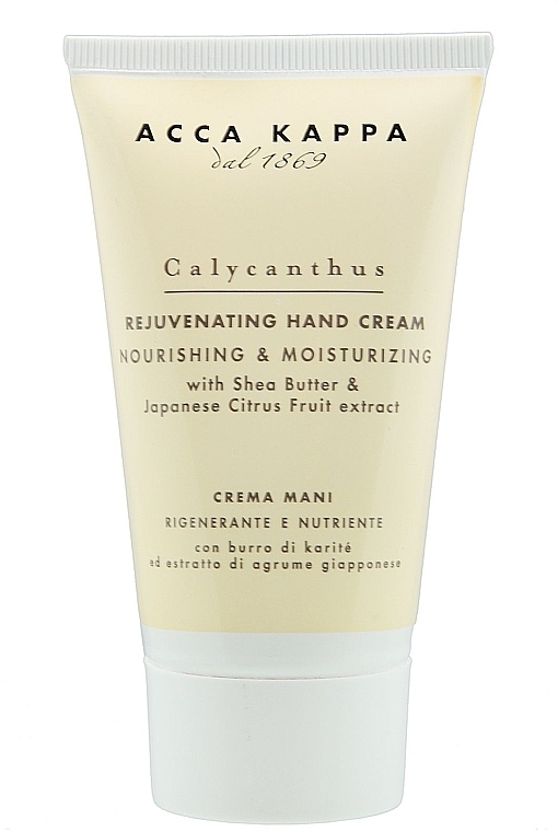 Anti-Aging Hand Cream - Acca Kappa Calycanthus Cream — photo N1